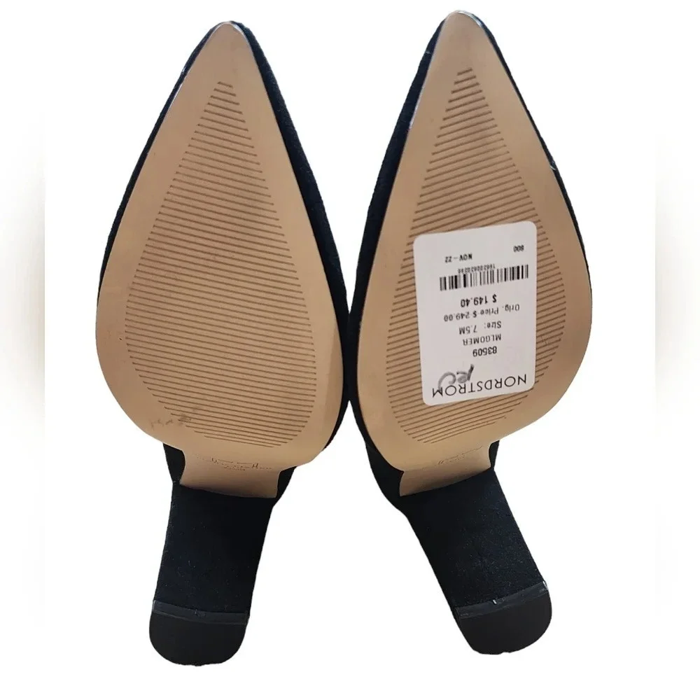 Marc Fisher Gomer Heeled Black Suede Boot Womens 7.5 NWT - Picture 11 of 11